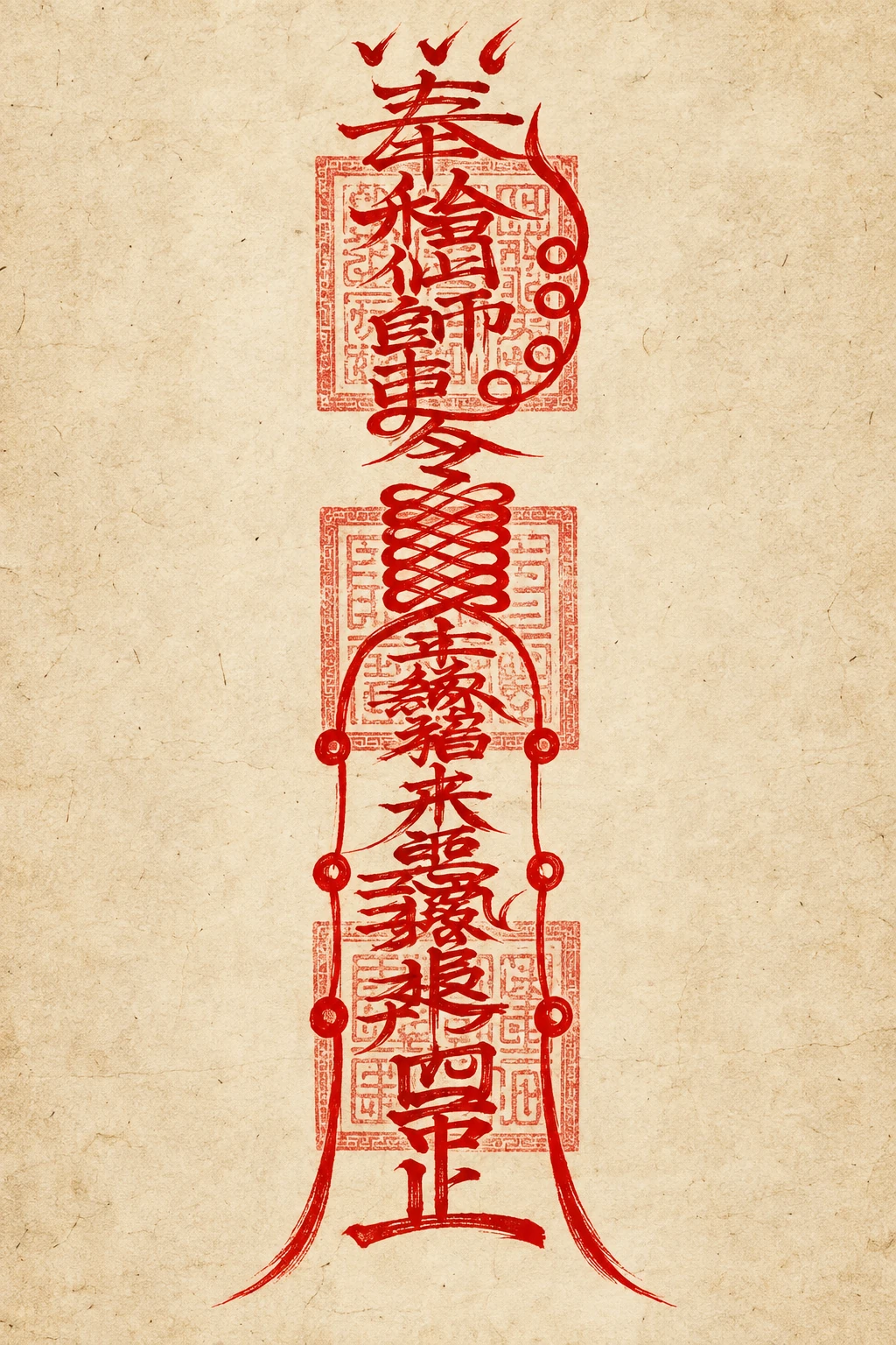 道教符咒對照圖的全景（無標示版本）